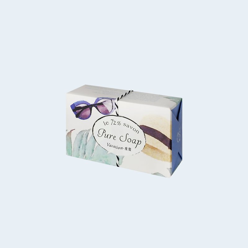 【Skin Care】Beautiful Life Pure Soap | Vacation Vacation - Soap - Plants & Flowers Purple