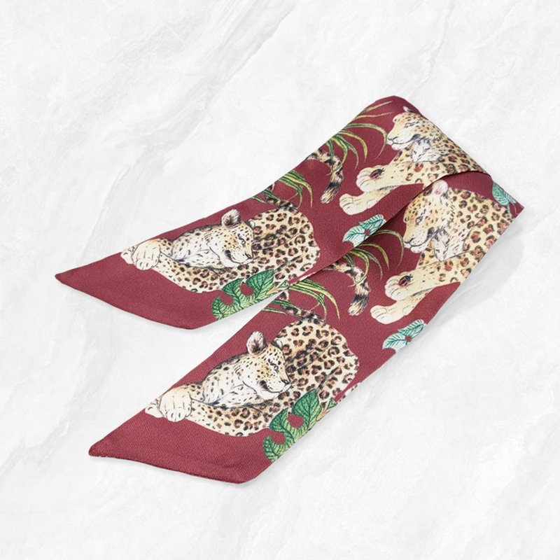 PAKWAN The Leopard DPW T004 - Scarves - Polyester Red