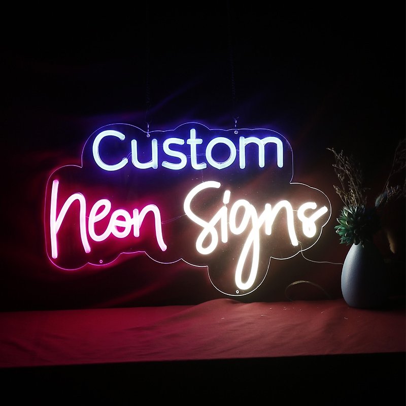 霓虹燈裝飾壓克力招牌客製化 Custom Neon Sign Light - 燈具/燈飾 - 壓克力 透明