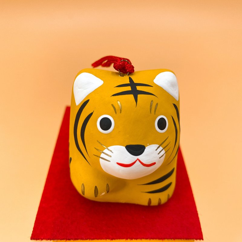 [Lucky Stems and Blessings] Lucky Stems and Zodiac Signs Tiger Originate to Bring Blessings Little Tiger - Items for Display - Paper Orange