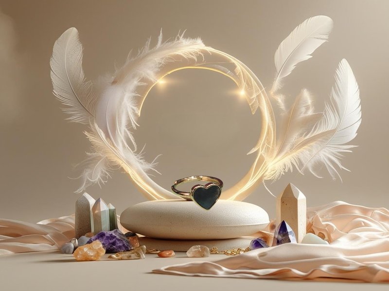 Whispers of the Heart ‧ Black Mother-of-Pearl ‧ Crystal Ring - แหวนทั่วไป - คริสตัล สีม่วง