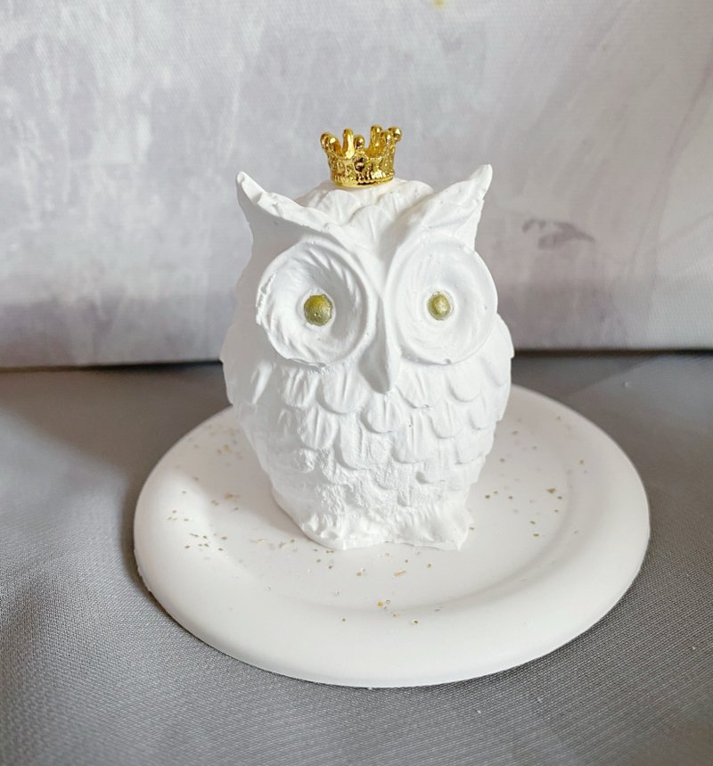 Christmas Owl Aroma Stone - น้ำหอม - วัสดุอื่นๆ ขาว