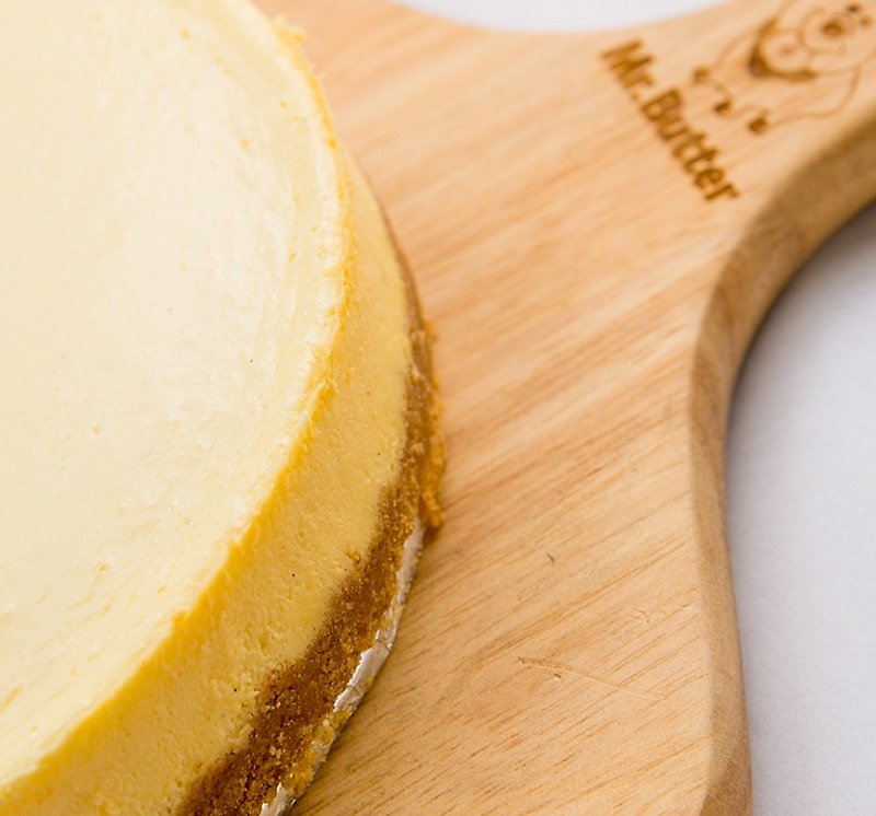 Mr. Mr. Butter cream Corgi Corgi exclusive custom imprinted wooden plate bread plate - จานเล็ก - ไม้ 