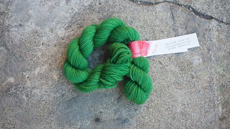 Mini hand dyed line. Green - Knitting, Embroidery, Felted Wool & Sewing - Wool 
