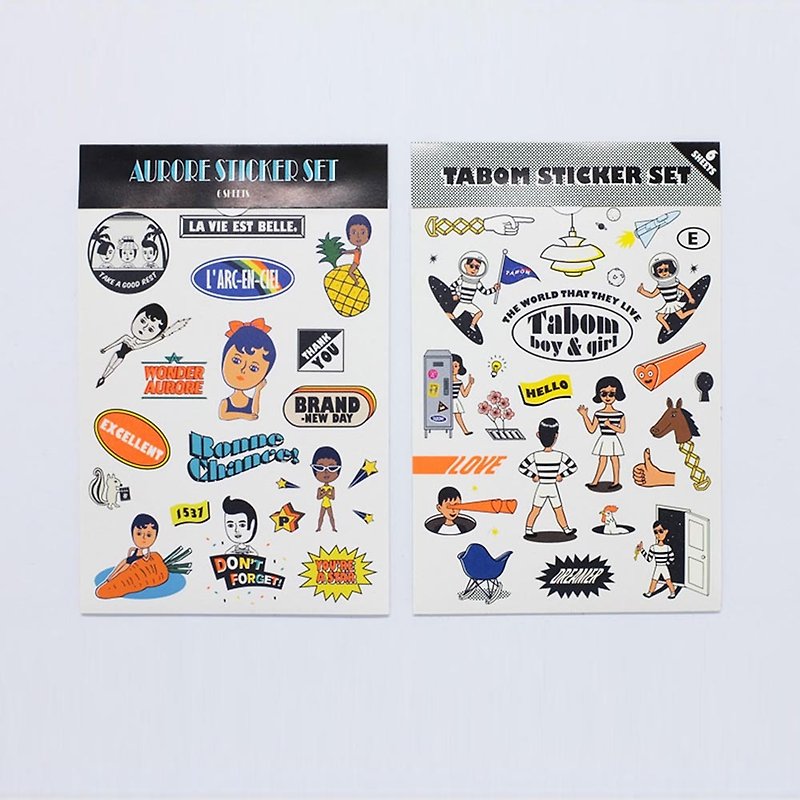 Aurora series of stickers (group) - Stickers - Other Materials Multicolor