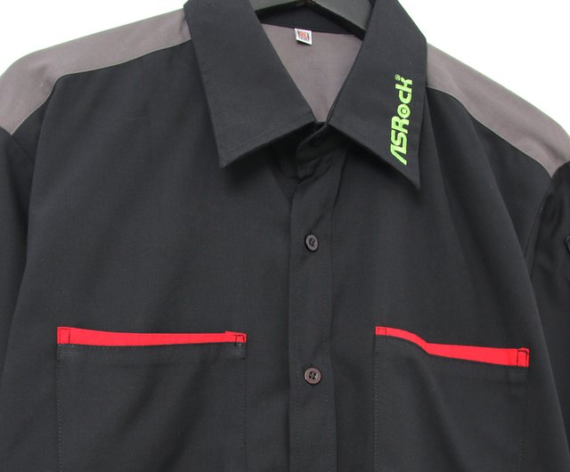 Back to Green- Classic racing shirt ASROCK r-11 /vintage shirt