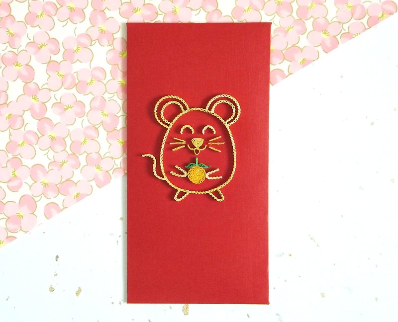 Hand made decorative Red envelopes-mouse - ถุงอั่งเปา/ตุ้ยเลี้ยง - กระดาษ สีแดง