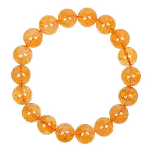 正佳珠寶 Gemsrich Jewelry 【正佳珠寶】黃水晶 高品淨體阿賽 10.8-11.3mm 黃水晶手珠