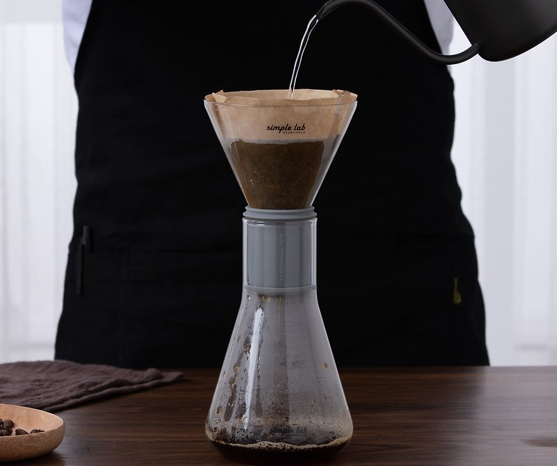 MICO drip brew coffee set - เครื่องทำกาแฟ - แก้ว สีใส