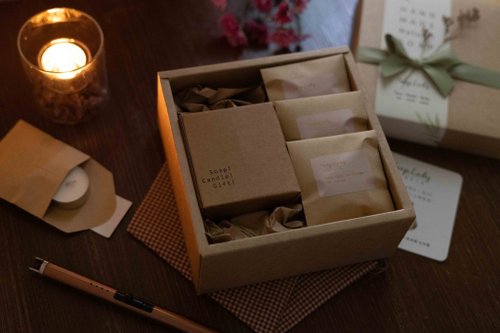 SoapLady肥皂小姐 解憂玻璃燭臺禮盒 結婚禮物 畢業禮物