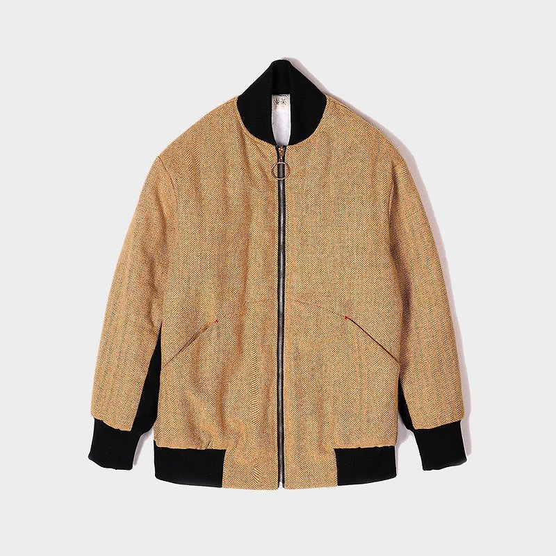 羊毛夾棉夾克 - 外套/大衣 - 羊毛 橘色