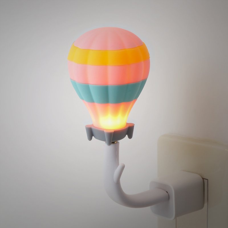 Vacii DeLight熱氣球USB情境燈/夜燈/床頭燈-棉花糖 - 燈具/燈飾 - 矽膠 粉紅色