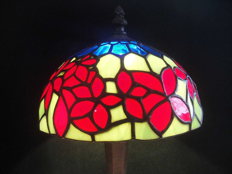 [Old Time OLD-TIME] Early second-hand Japanese handmade glass table lamp - โคมไฟ - วัสดุอื่นๆ 
