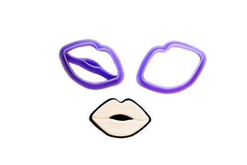 3D.Mr.Nick Cutter Lips. Polymer clay cutter . Clay Cutter Set. Jewelry tools.