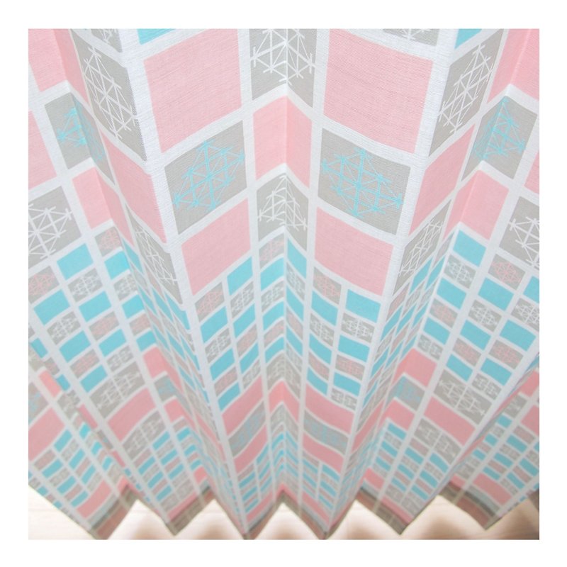 【Custom made curtains】(with lining) "Yuki" Pink - อื่นๆ - ผ้าฝ้าย/ผ้าลินิน สีน้ำเงิน