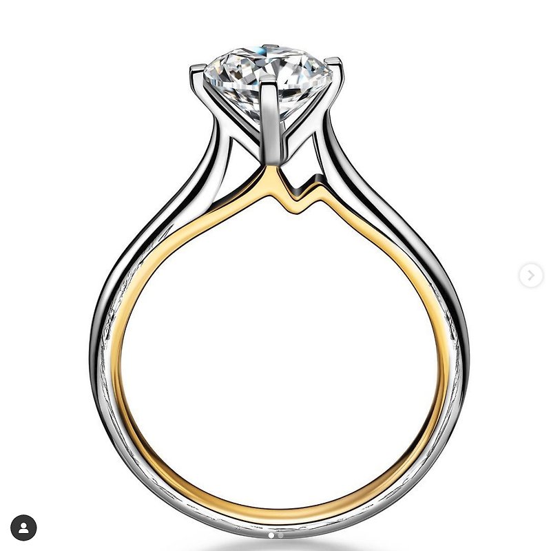 Oriental landscape diamond ring diamond 30 points/50 points/1 carat 18K*custom-made* - General Rings - Diamond White