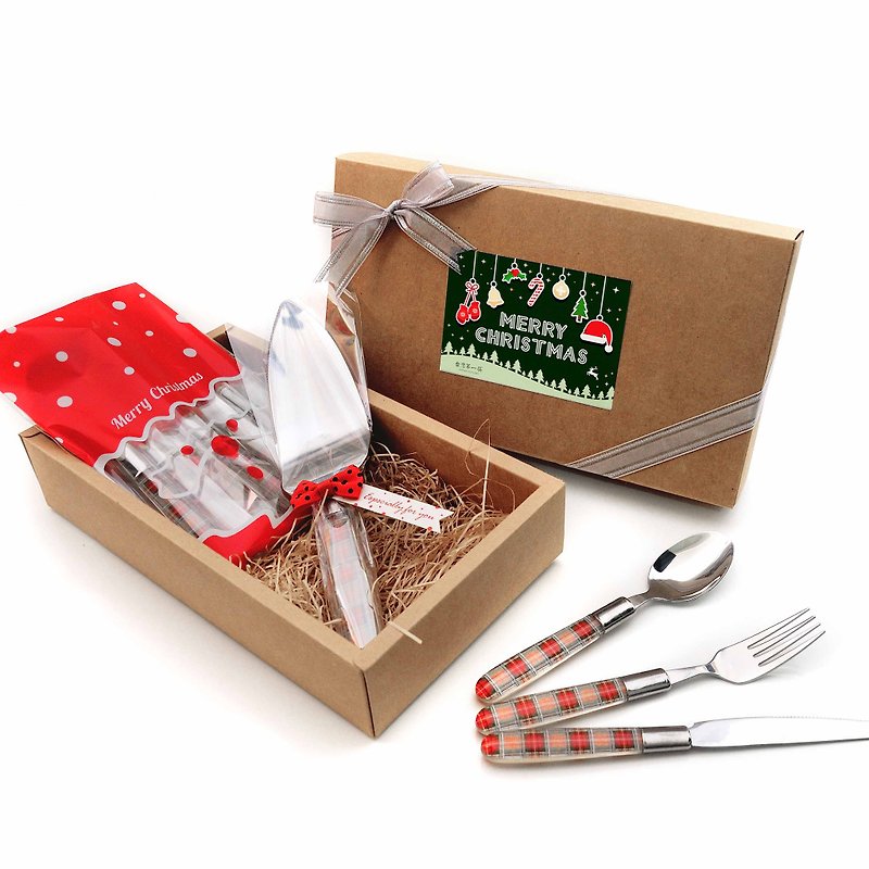 台灣第一筷✦聖誕節好禮餐具組✦共三款 - 餐具/刀叉湯匙 - 其他金屬 紅色