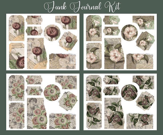 Junk Journal Kit - Junk Journals - Journal Kit - Journal Printable -Vintage  Page - Shop LTStorage Other Digital Art & Design - Pinkoi