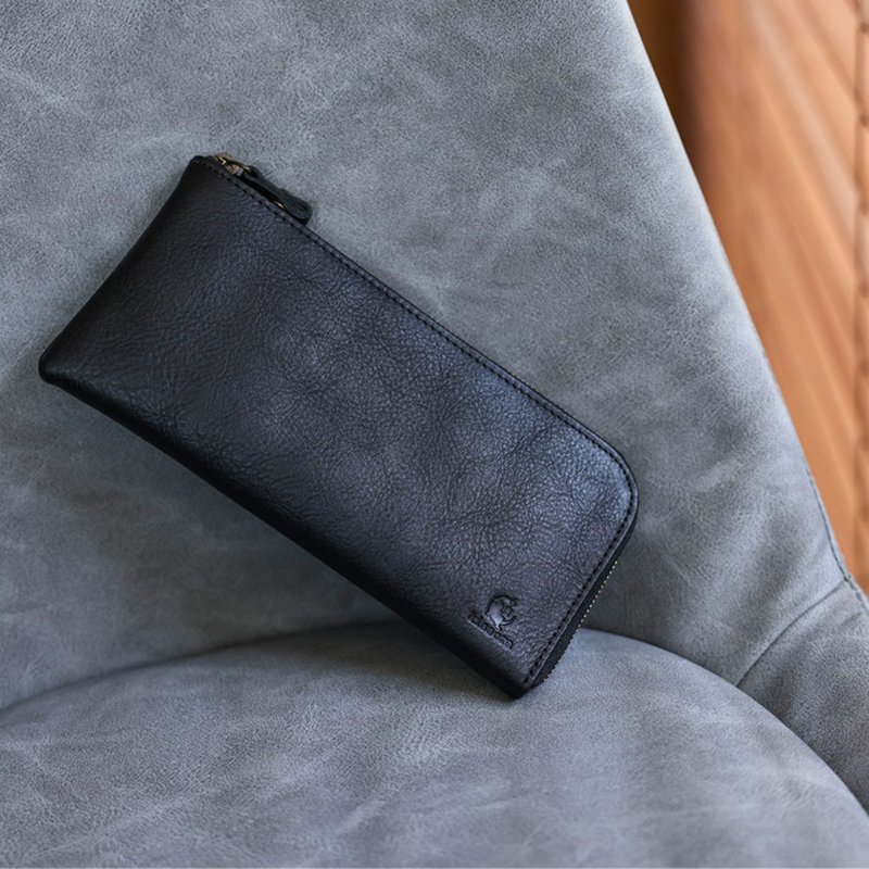 日本職人手工 霧感牛皮多夾層輕薄長夾 Made in Japan by Kissora - 錢包/皮夾/長短夾 - 真皮 