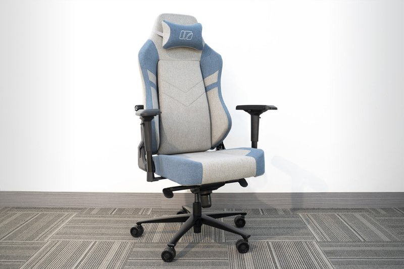 irocks T28 gray blue anti-abrasion cloth computer chair - Chairs & Sofas - Other Materials 