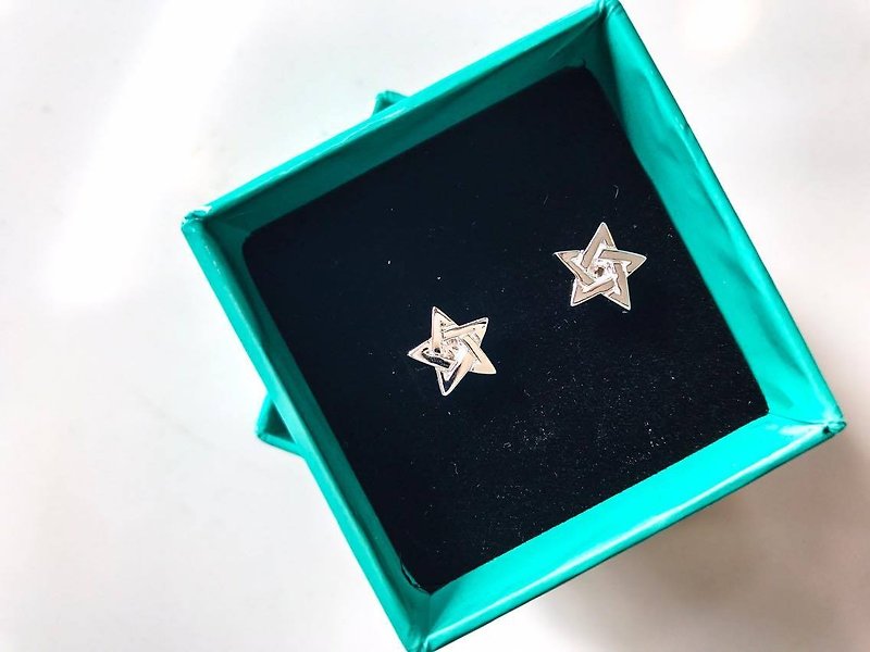 [Brigade] Cheng Star earrings. 925 sterling silver earrings - Earrings & Clip-ons - Other Metals 