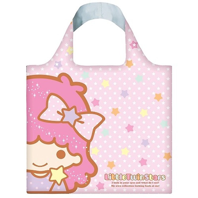 LOQI-雙星仙子 臉譜 - 側背包/斜孭袋 - 紙 粉紅色