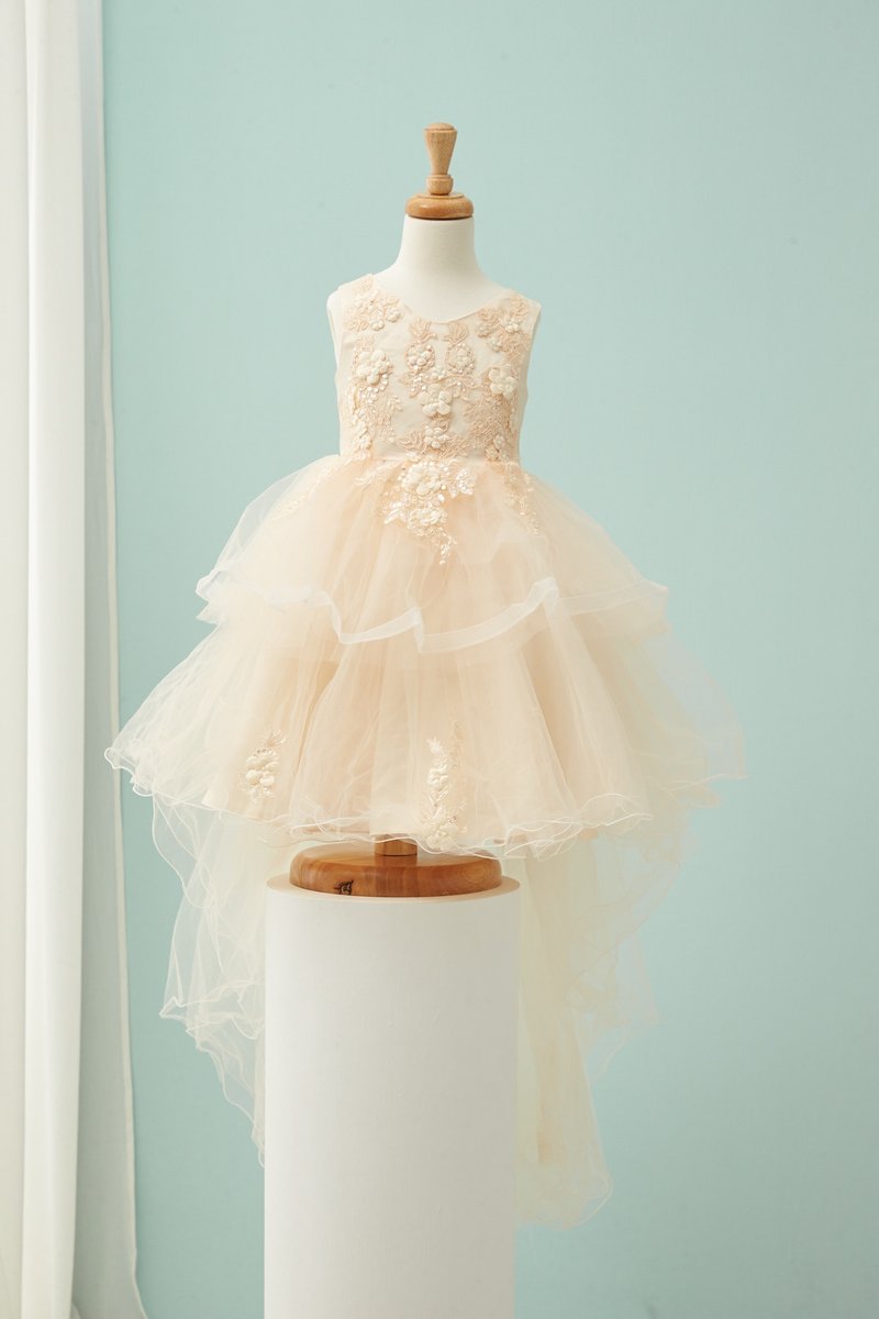 HAO.HAO kids fantasy princess wavy skirt - ชุดเด็ก - วัสดุอื่นๆ สีเหลือง