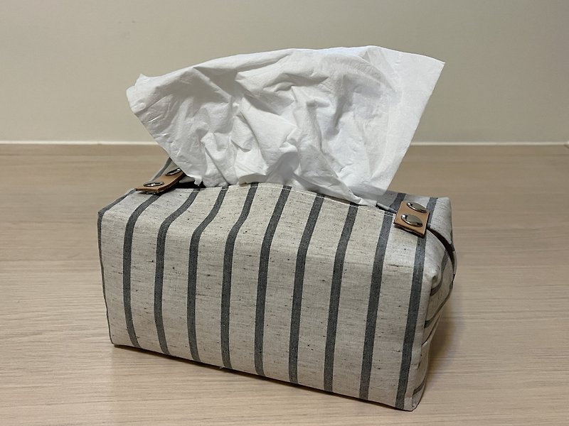 Bag removable face paper cover_no print stripes - Items for Display - Cotton & Hemp Khaki