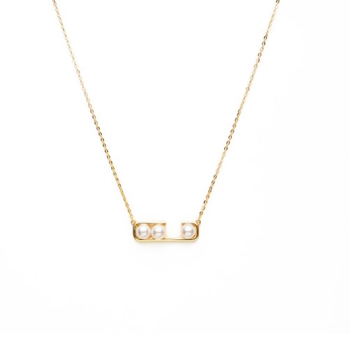 ARTISMI 典雅珍珠項鍊 925銀厚鍍18K金 Demi Pearl Necklace
