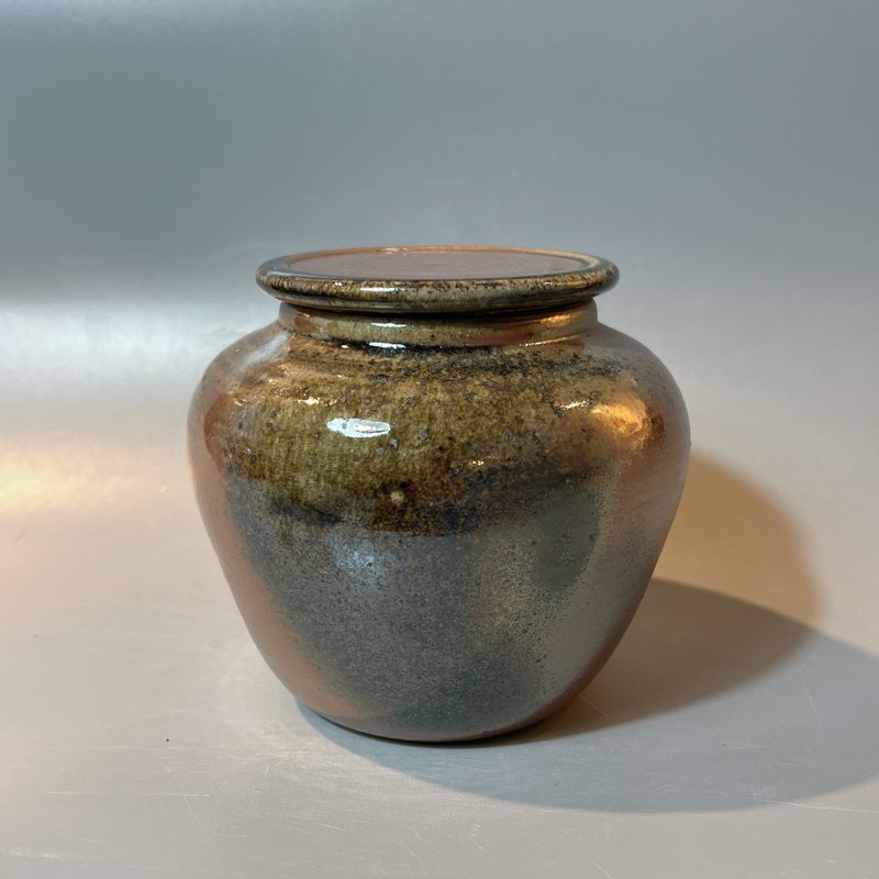 重落灰6兩茶倉 / 茶罐 / 藏茶器  / 小平凡手作 - 其他 - 陶 卡其色