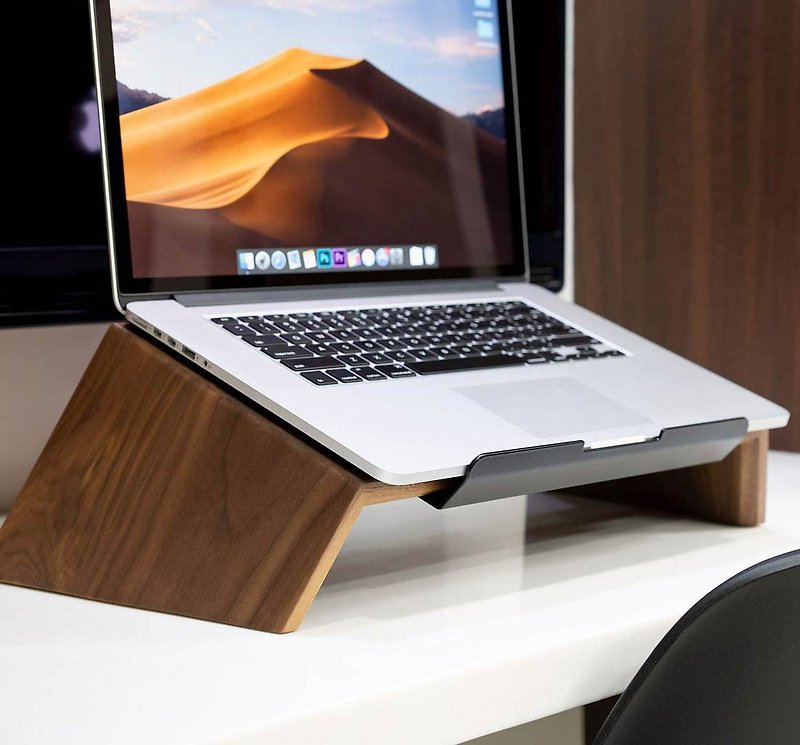 WALNUT Laptop stand, MacBook ergonomic holder premium