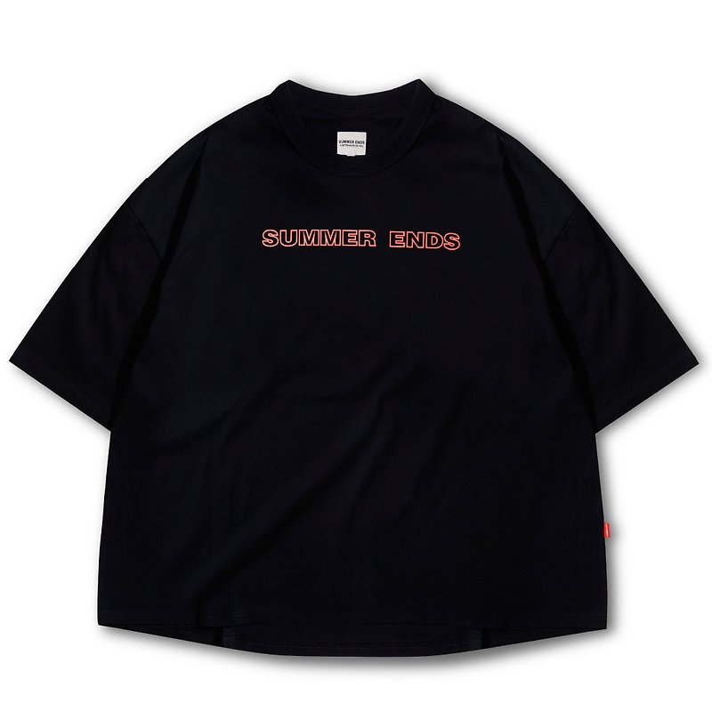 OCEANSIDE TEE 寬版 T-SHIRT (OVERSIZE & SKATEBOARDING) - T 恤 - 棉．麻 黑色