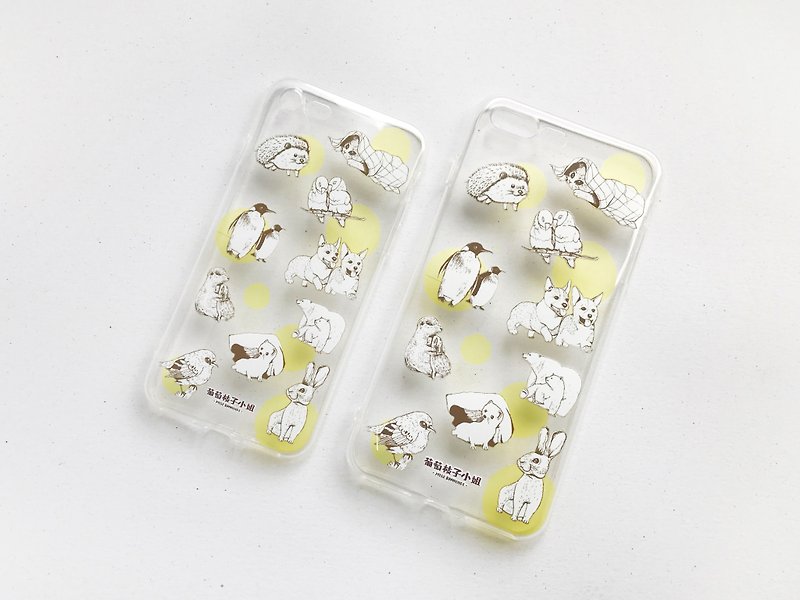 【Animal series】#1 Animals mobile phone soft shell protective cover - Phone Cases - Plastic Transparent