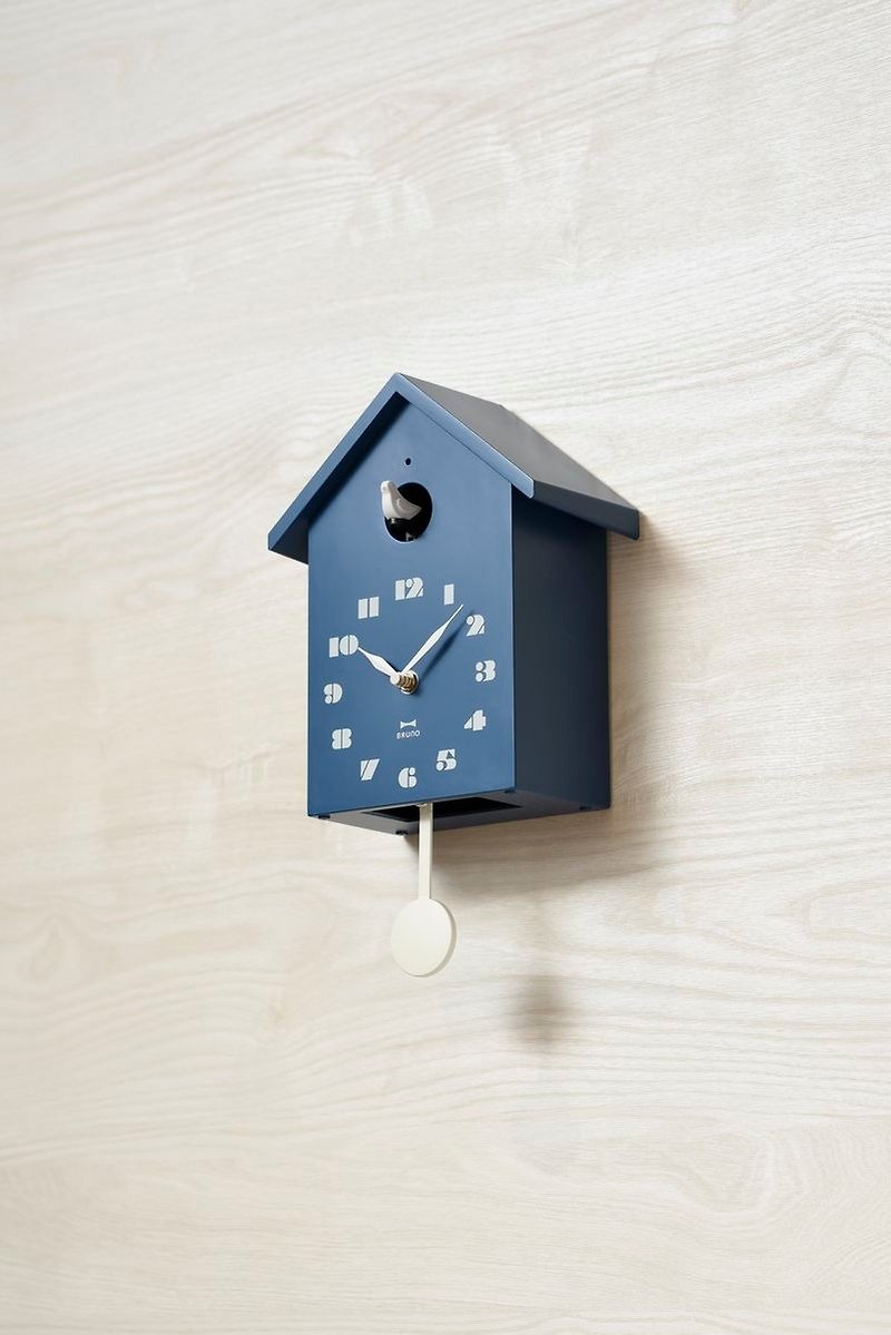 BRUNO Bird House Clock - Clocks - Wood White