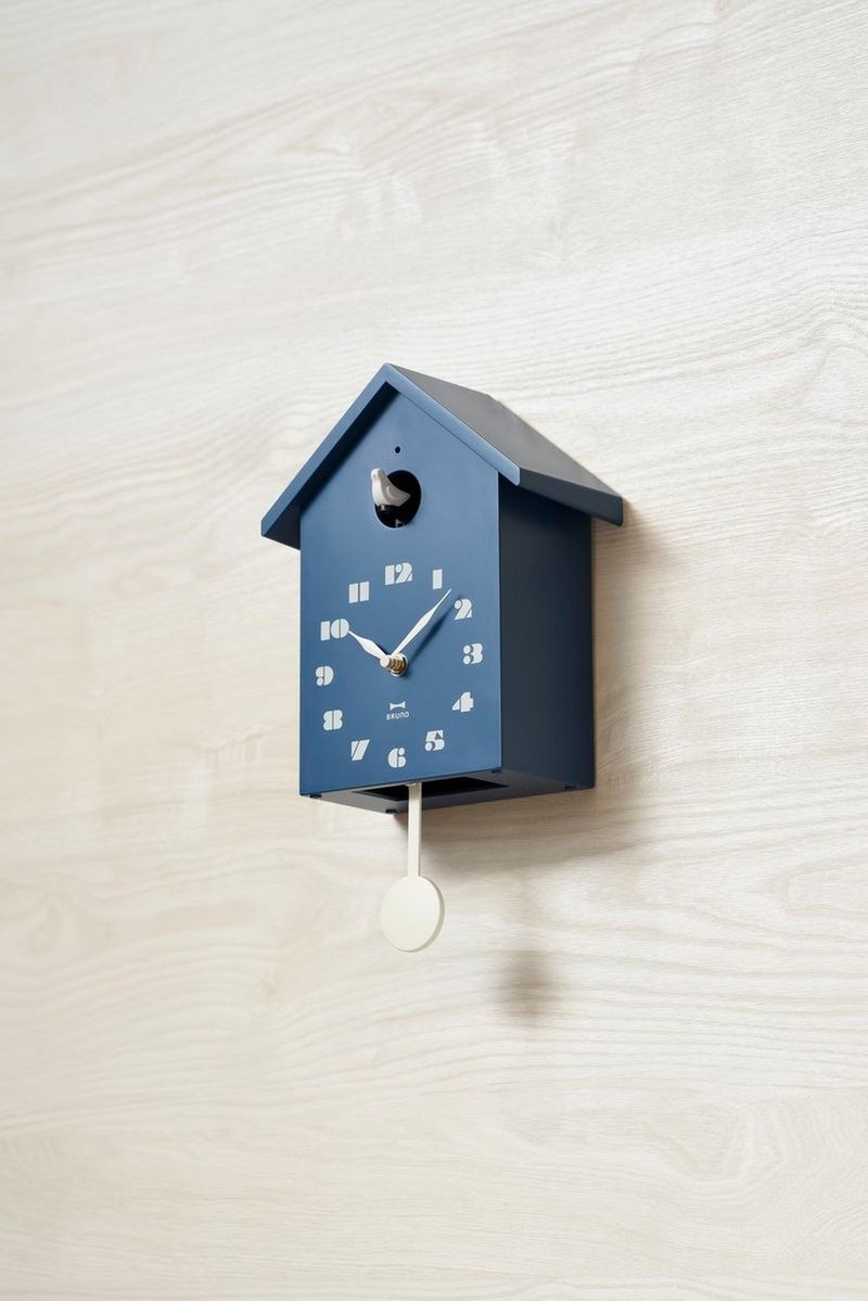 BRUNO Bird House Clock - นาฬิกา - ไม้ ขาว