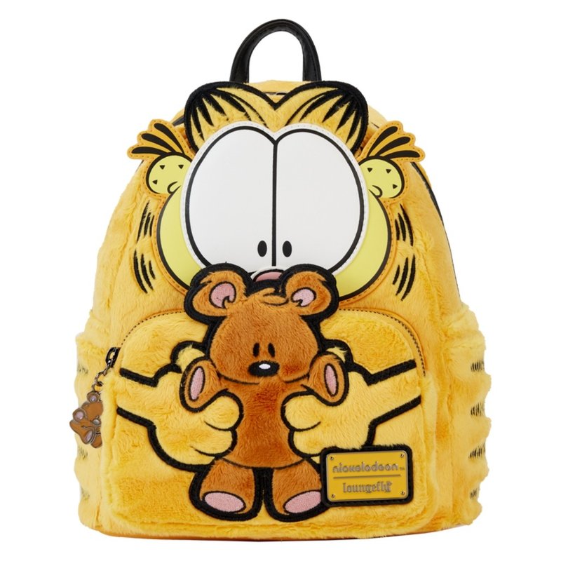 Loungefly Nickelodeon Garfield and Pooky Mini Backpack - กระเป๋าเป้สะพายหลัง - หนังเทียม สีส้ม