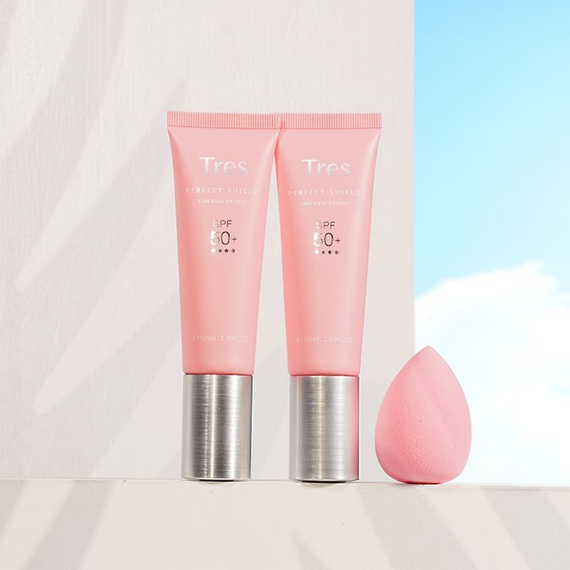 [Free Beauty Egg] SPF50+ whitening sunscreen lotion 2 set l can add rose perfume - Sunscreen - Other Materials Pink