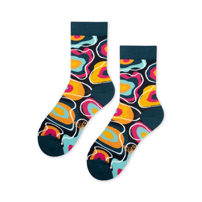 【in Pairs】Dazzling | Socks - Socks - Cotton & Hemp Multicolor