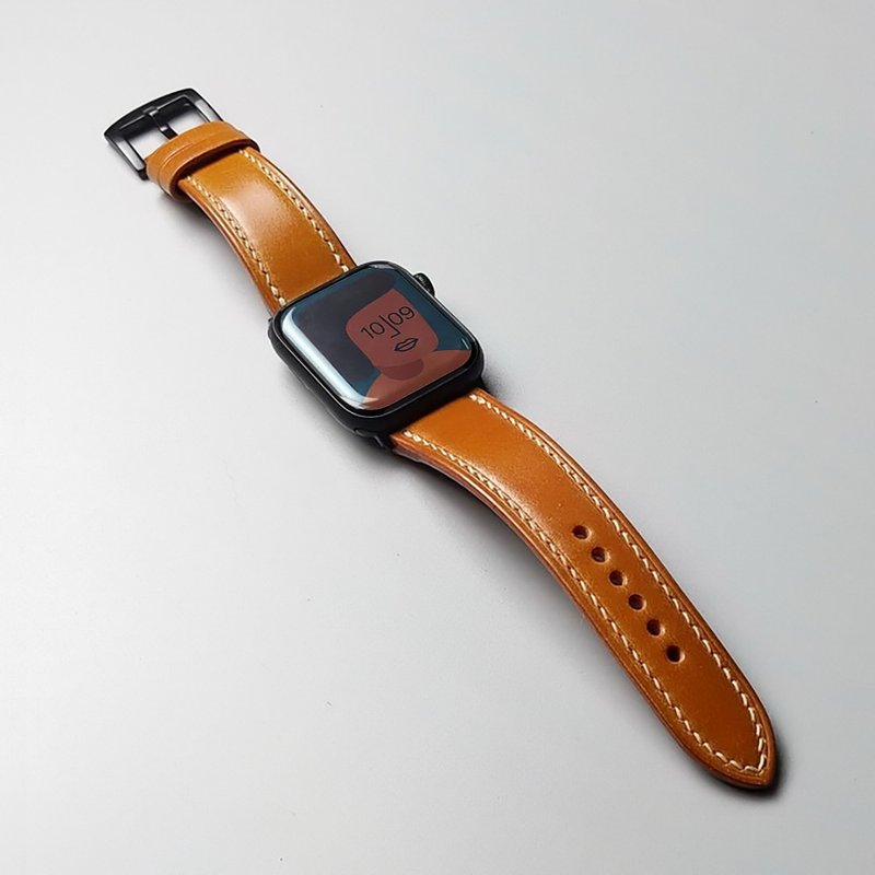 日本馬臀皮錶帶 Apple iwatch手錶帶 真皮蘋果錶帶【免費刻字】 - 錶帶 - 真皮 