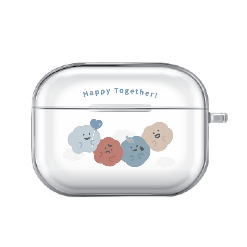 Happy Together-AirPods1/2/3/4/Pro/Pro2 韓國連體耳機保護套 - AirPods/耳機保護套 - 塑膠 透明