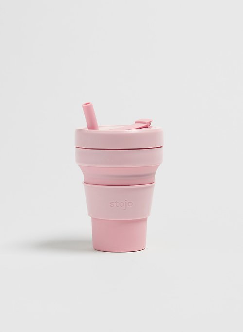 Overall Stojo - 環保高耐熱矽膠摺疊杯16oz - 淡粉紅