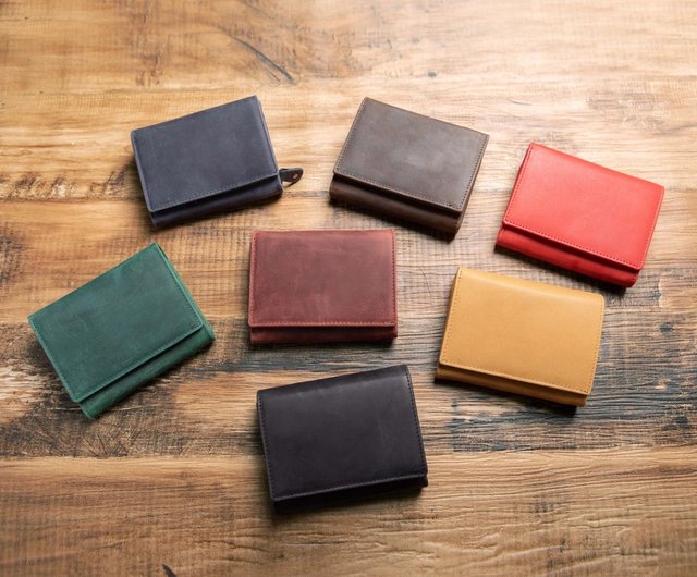 二つ折り財布 FOLIO2.0 コンパクト 牛革 かぶせ蓋 - ショップ
