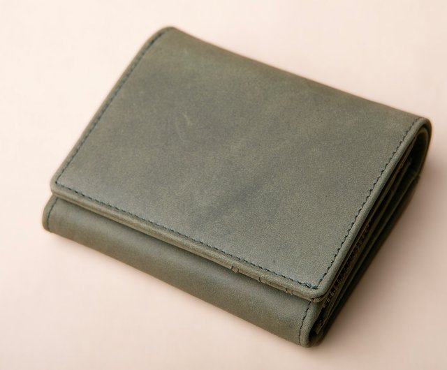 二つ折り財布 FOLIO2.0 コンパクト 牛革 かぶせ蓋 - ショップ ハレルヤ