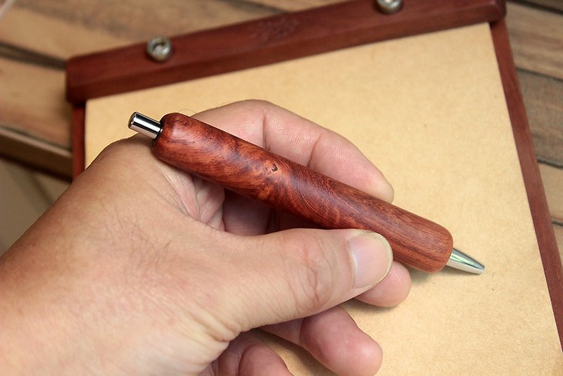 ログミニシャープペンシル（ペンホルダー付き） - 鉛筆・シャープペンシル - 木製 レッド