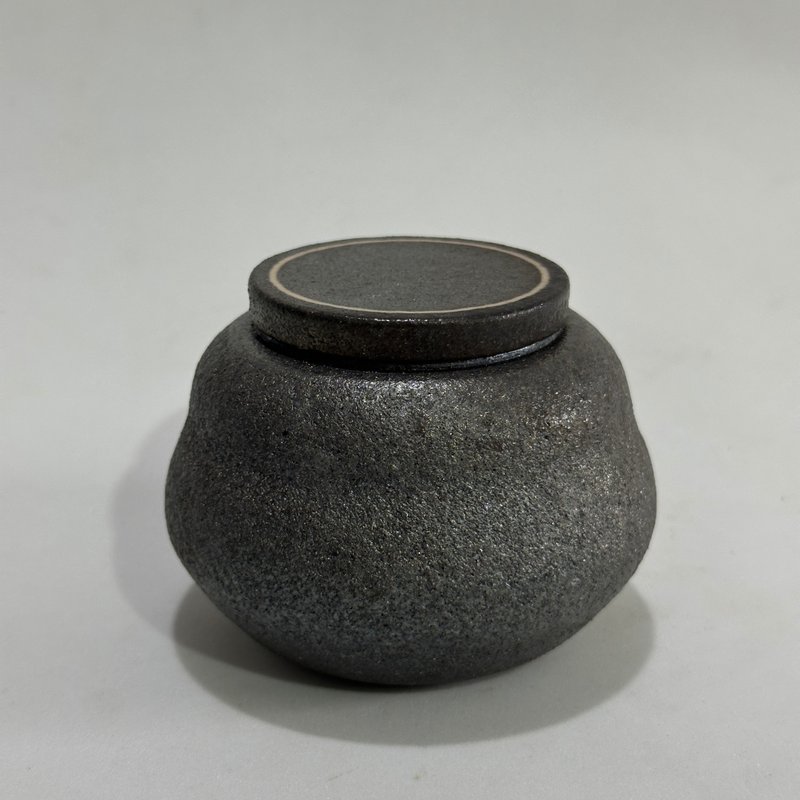 隨心陶 I 柴燒小茶倉 I 二兩茶倉 I 程警濠 - 茶壺/茶杯/茶具 - 陶 黑色