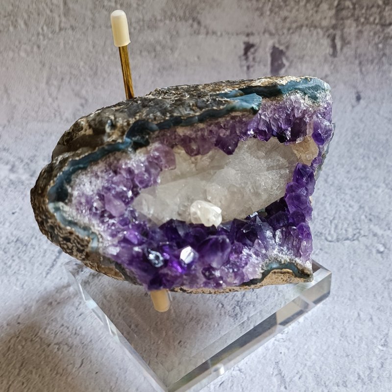 AC02  紫晶原石帶方解石 - 擺飾/家飾品 - 水晶 