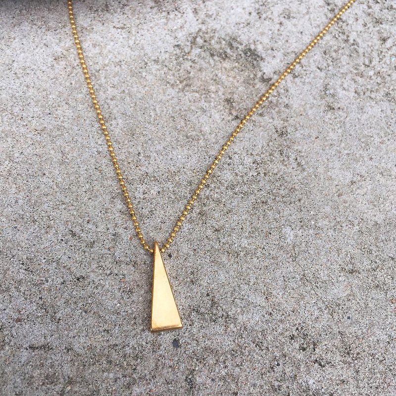 Sienna Triangle Bronze Necklace