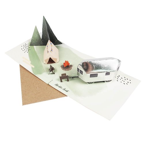 205剪刀石頭紙 福利品-快樂露營趣【Up With Paper Luxe-立體卡片 多用途系列】