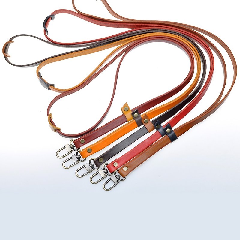 【DOZI皮革手作】掛頸繩、掛繩。皮革為染色製作，可自由配色 - 掛繩/吊繩 - 真皮 多色