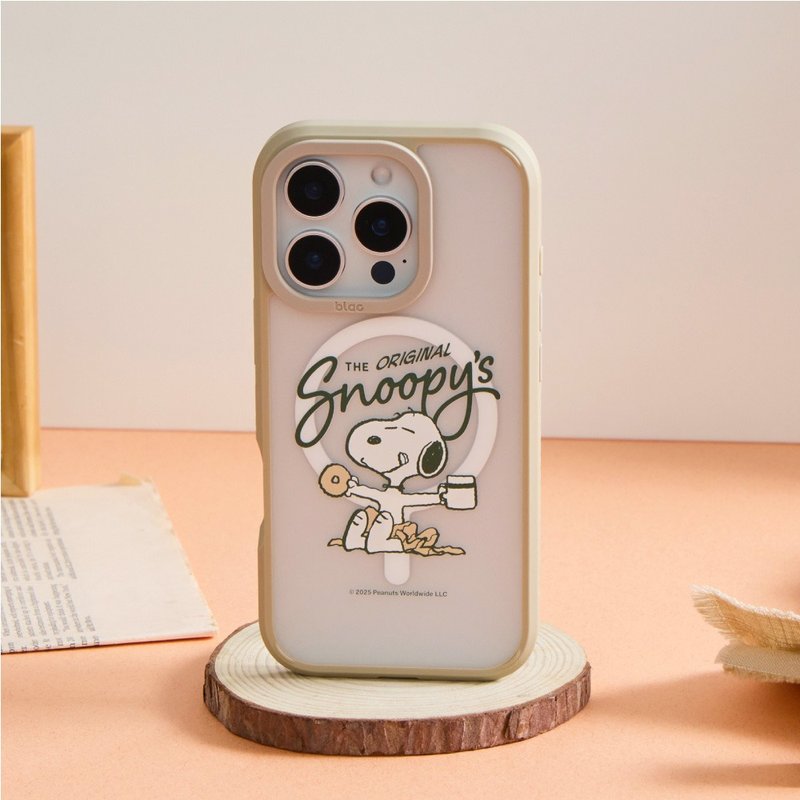 SNOOPY Snoopy Milk Donut Aurora Fog MagSafe iPhone Case - Phone Cases - Plastic Multicolor